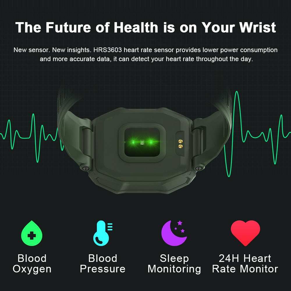 KOSPET ROCK Rugged Smartwatch – Outdoor Fitness Tracker