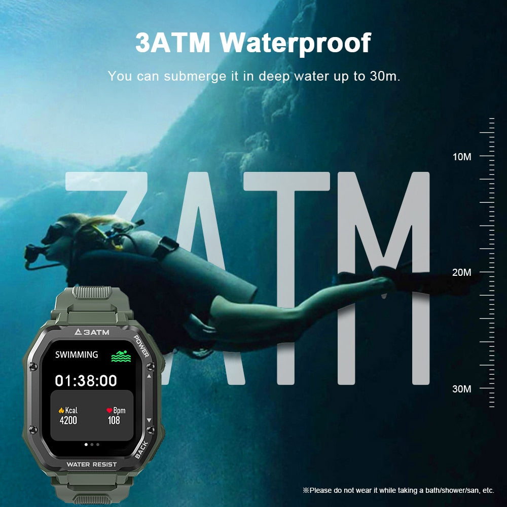 KOSPET ROCK Rugged Smartwatch – Outdoor Fitness Tracker