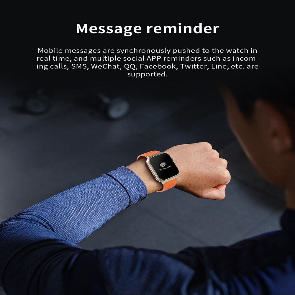 A70 Smart Watch – 1.96" BT Call Fitness & Waterproof