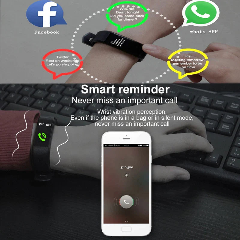 Smart Watch – Heart Rate & Fitness Tracker for Men & Women