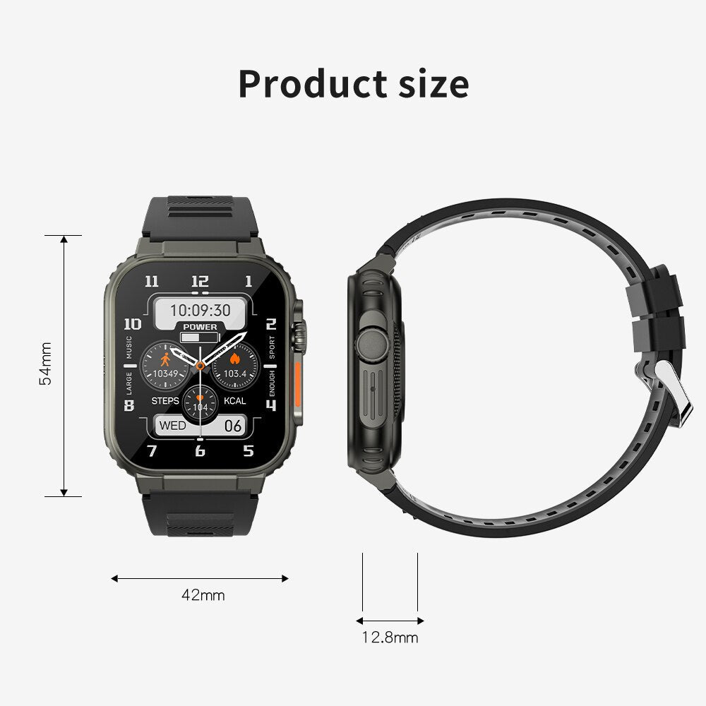 A70 Smart Watch – 1.96" BT Call Fitness & Waterproof