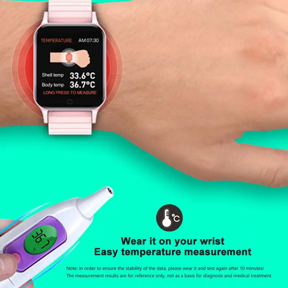 T96 Smart Watch – Body Temperature & Fitness Tracker