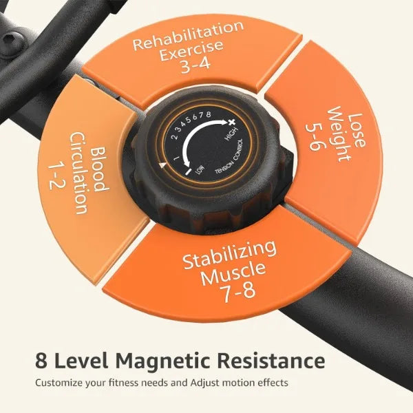 Recumbent Exercise Bike – Indoor Magnetic Cycling for Adults & Seniors