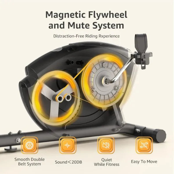 Recumbent Exercise Bike – Indoor Magnetic Cycling for Adults & Seniors