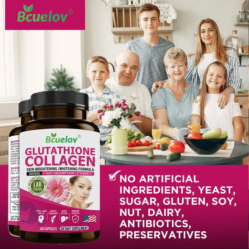 Glutathione Collagen Supplement – Skin, Hair & Nails Support