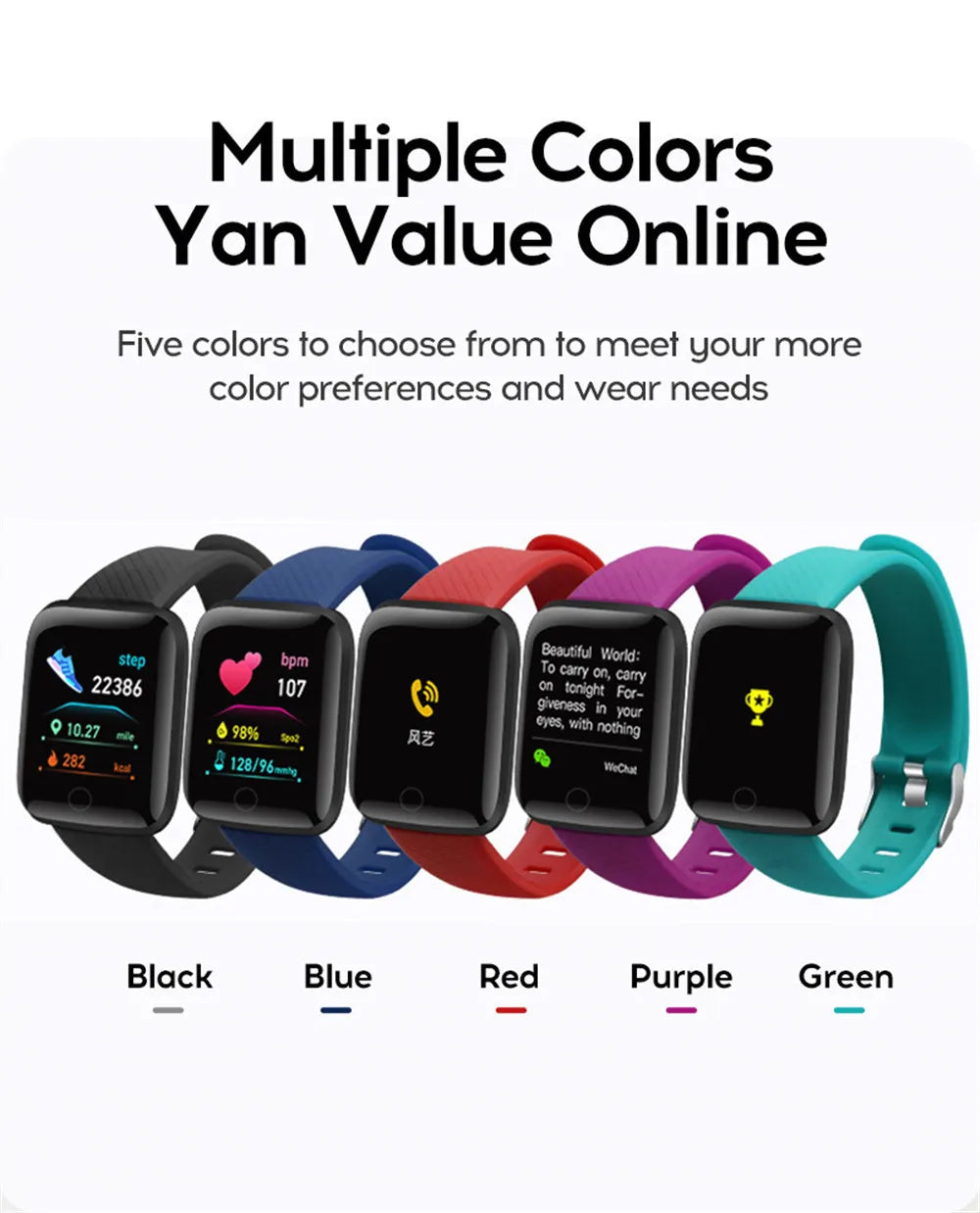 D13/116Plus Multifunction Smart Watch – Fitness & Lifestyle
