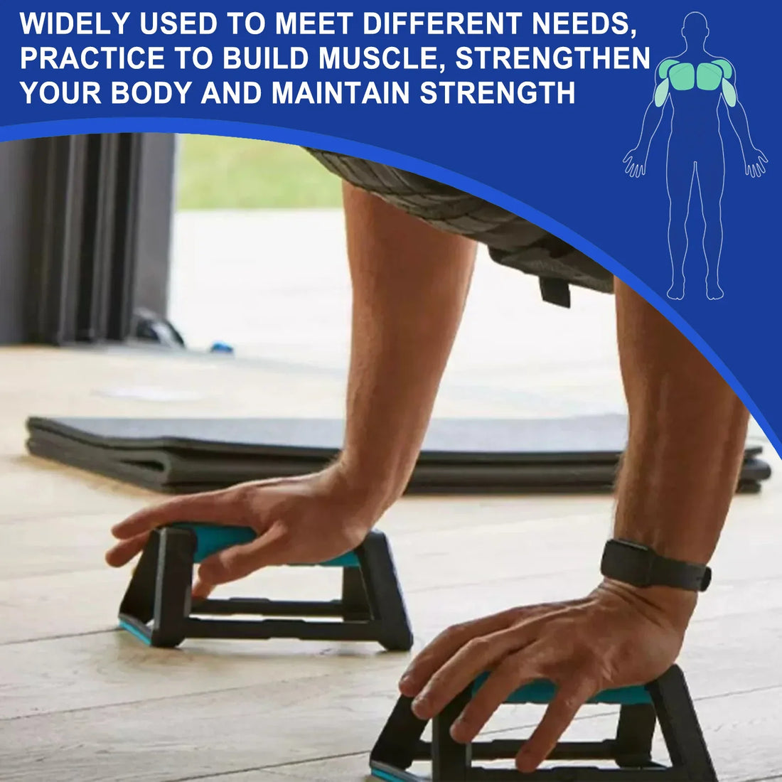 Push-Up Stand – Ergonomic Home Gym Fitness Equipment