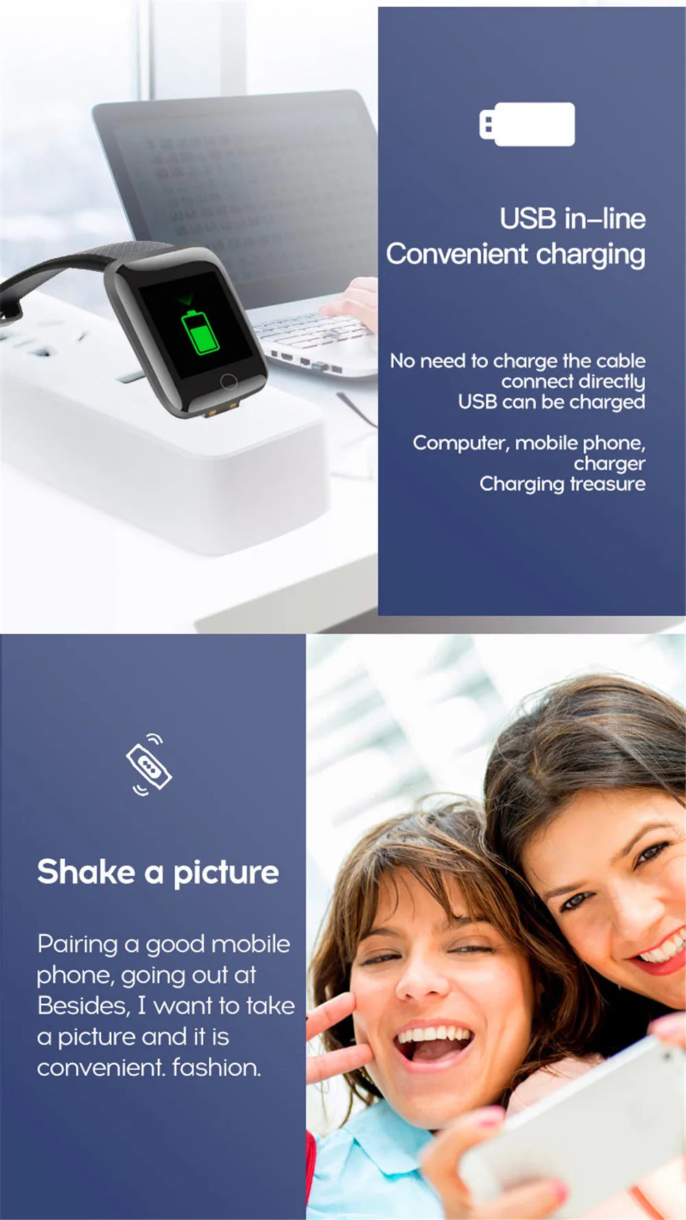 D13/116Plus Multifunction Smart Watch – Fitness & Lifestyle