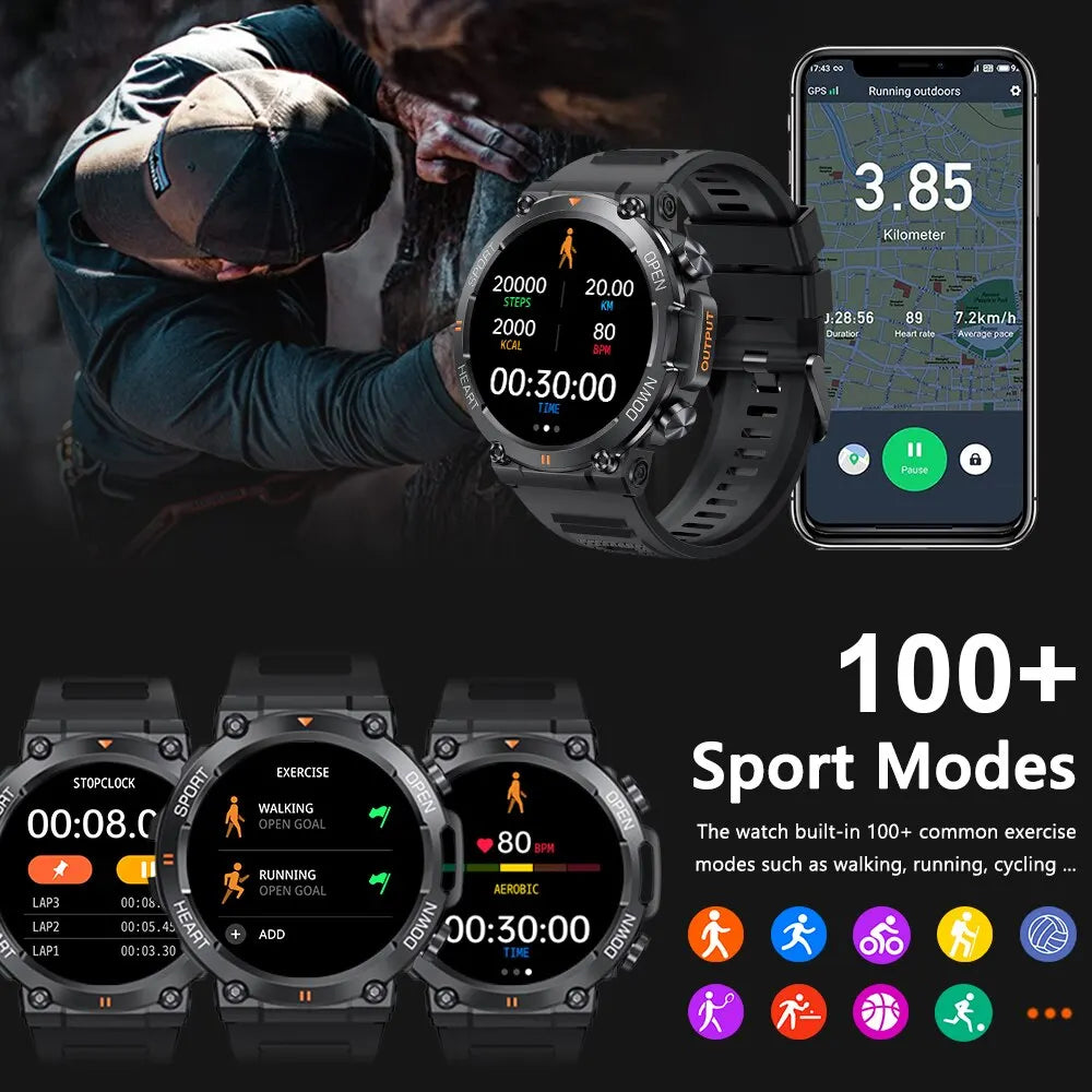 MD56 Smart Watch – 1.39" HD Bluetooth Call Fitness Tracker