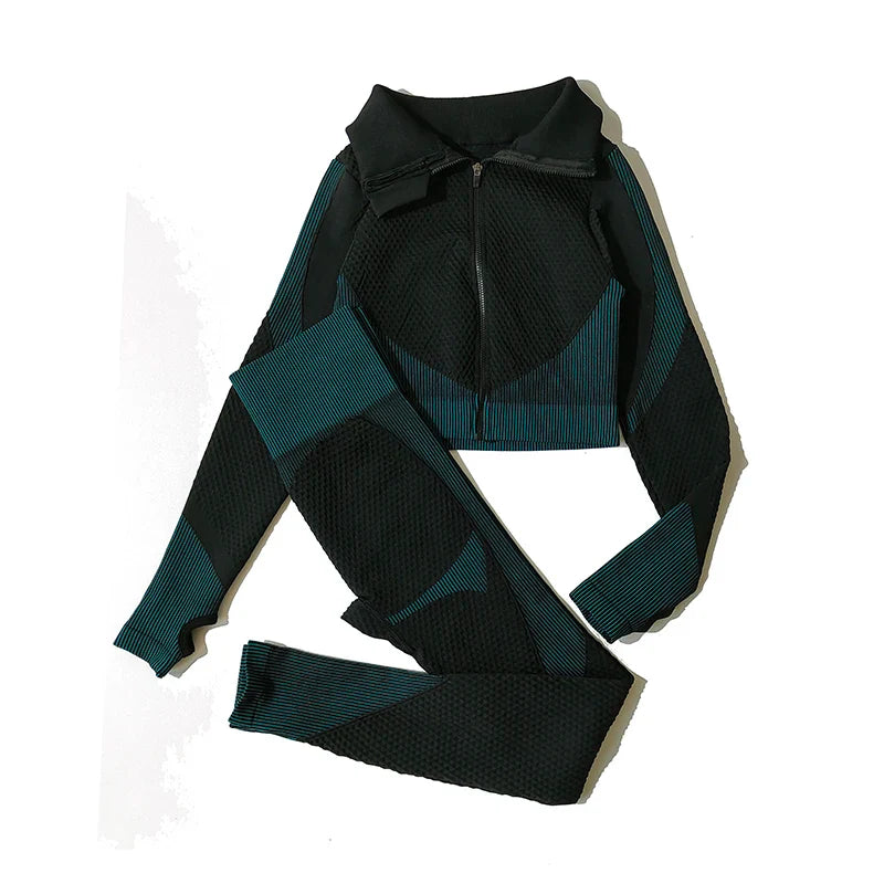 FlexFit Seamless Yoga Set: Comfy, Stylish, Versatile