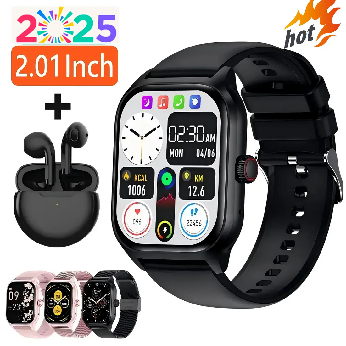 Smart Watch – Bluetooth Call & Fitness Tracker for Men & Women