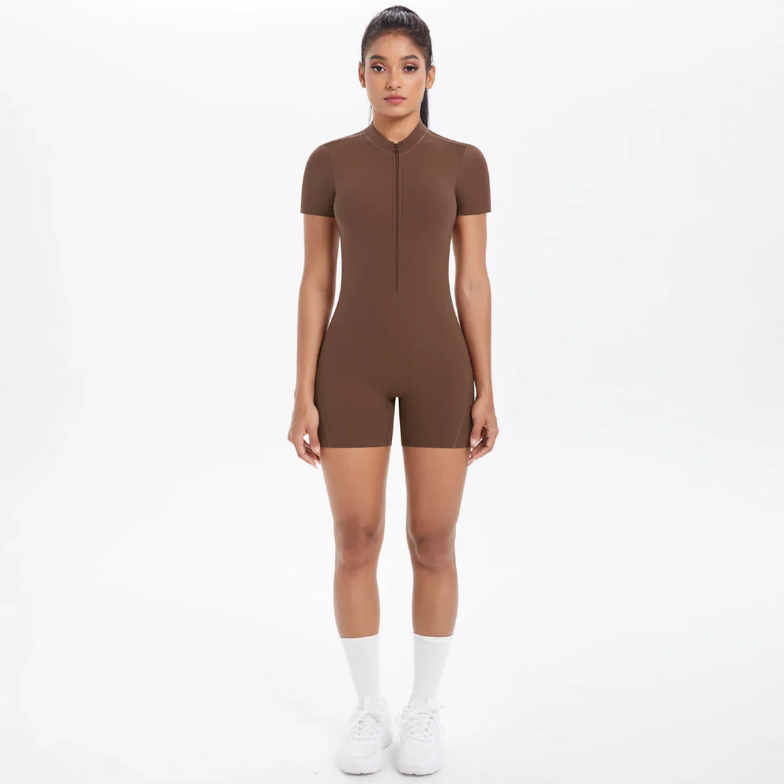 FlexiFit Backless Zip Jumpsuit - Women's Yoga Wear
