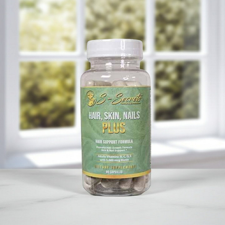 Hair, Skin & Nails Supplement – Biotin 5000mcg for Women & Men