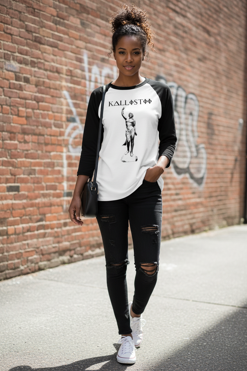 Calypso Raglan Tee | Greek Mythology Streetwear