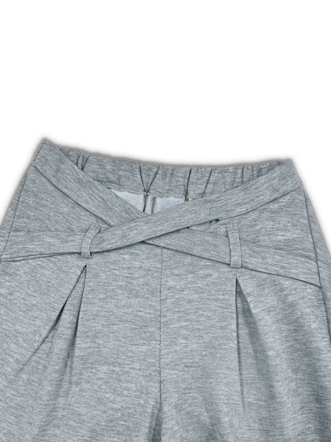 Casual Cropped Hoodie and Wide Leg Pants Set