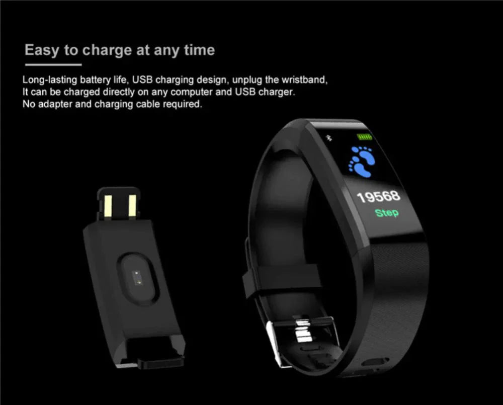 IP67 Waterproof Fitness Tracker – Smart Watch with Heart Rate & Multi-Sport