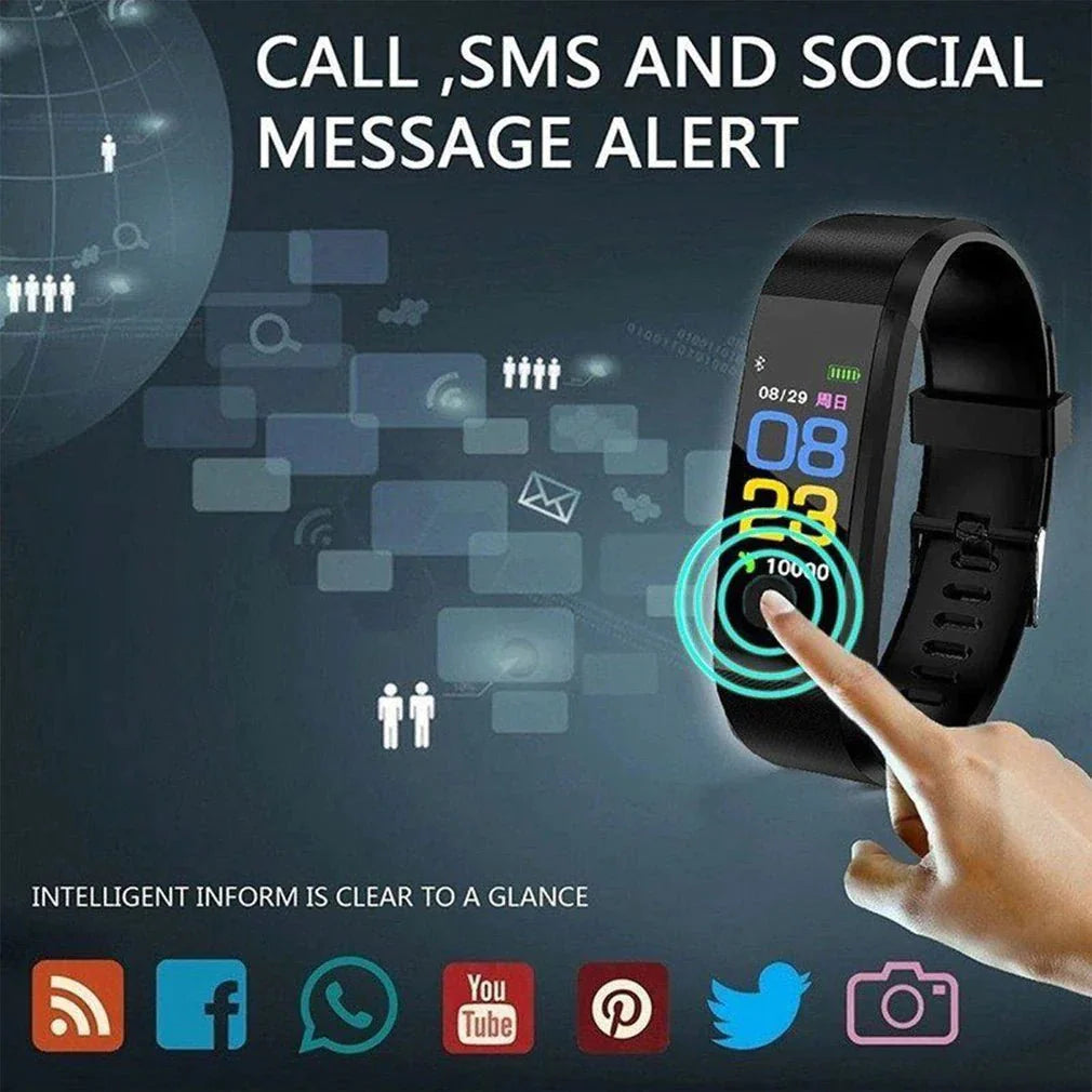 IP67 Waterproof Fitness Tracker – Smart Watch with Heart Rate & Multi-Sport