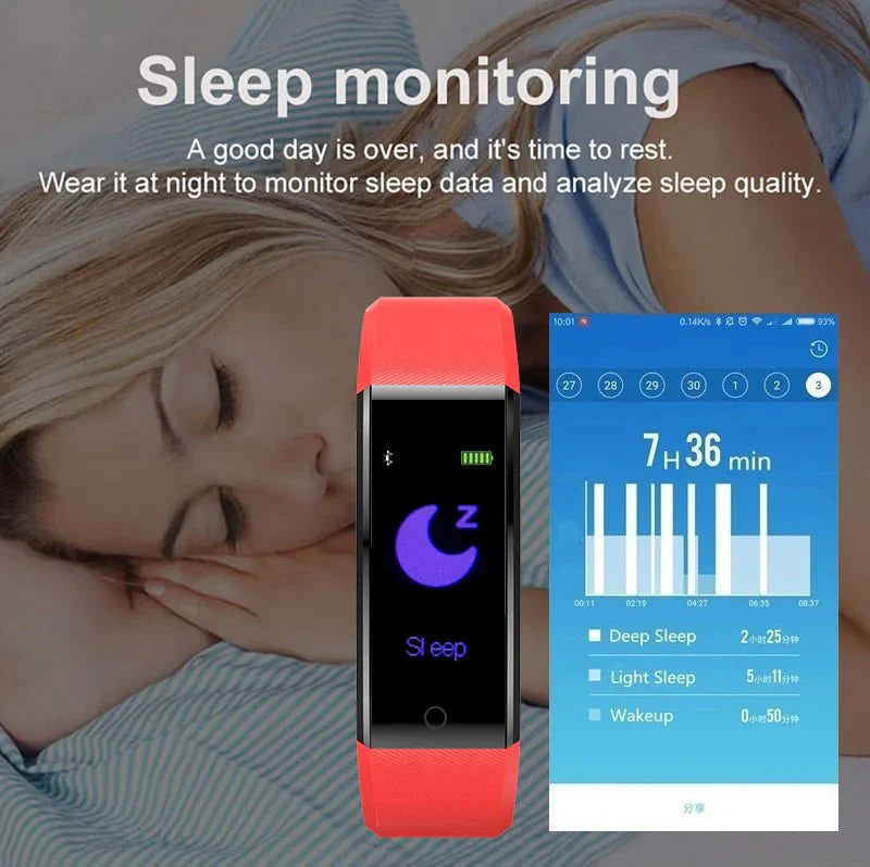 IP67 Waterproof Fitness Tracker – Smart Watch with Heart Rate & Multi-Sport