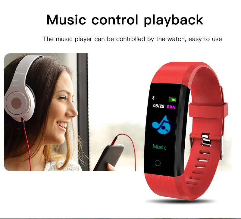 IP67 Waterproof Fitness Tracker – Smart Watch with Heart Rate & Multi-Sport