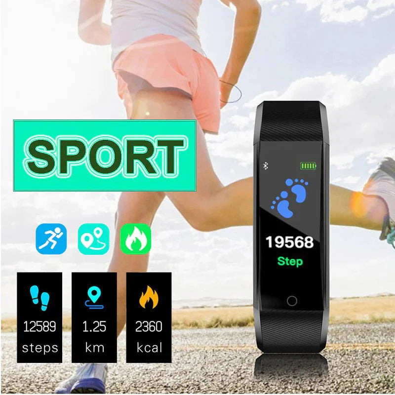 IP67 Waterproof Fitness Tracker – Smart Watch with Heart Rate & Multi-Sport