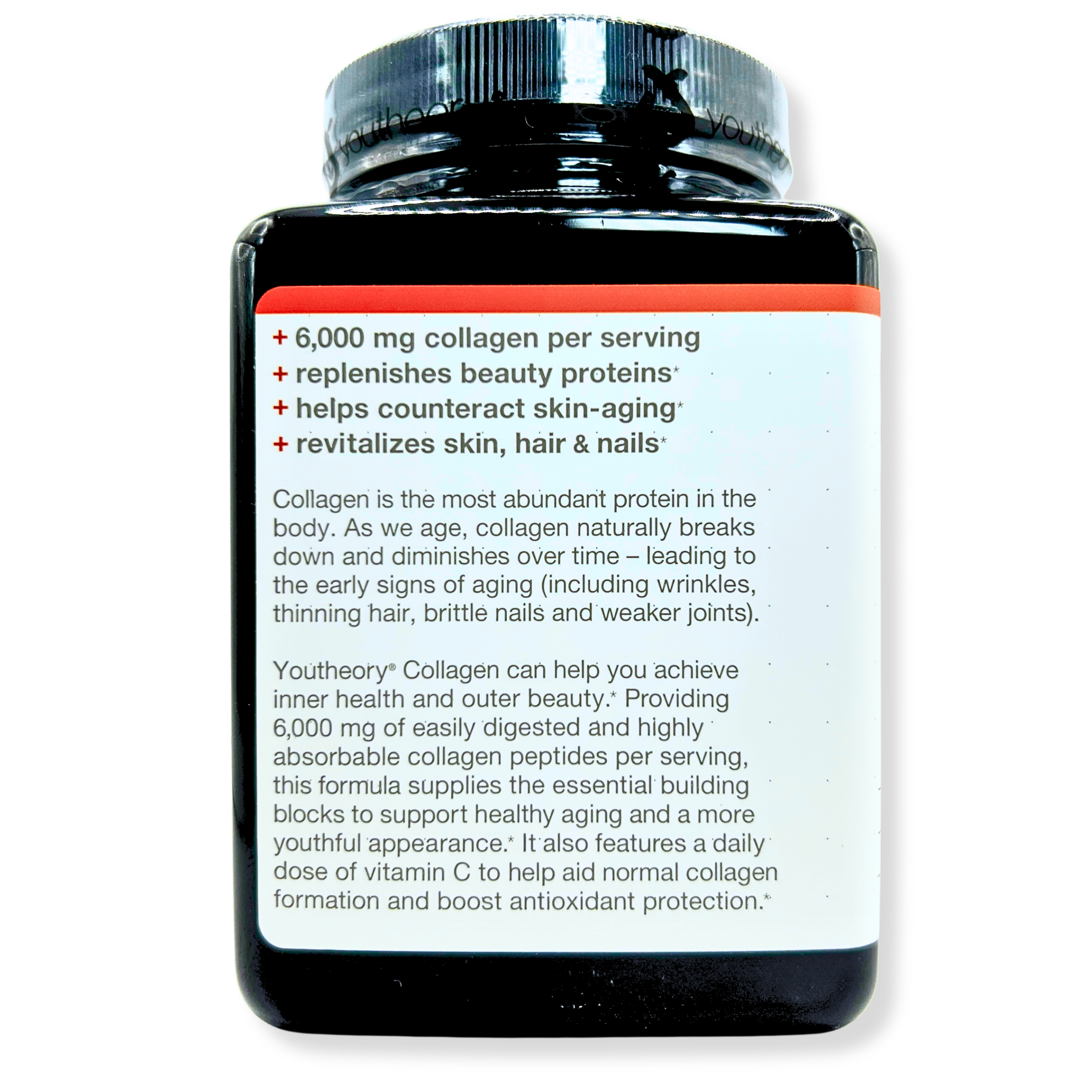 Youtheory Collagen 6000mg – Hair, Skin & Nail Support