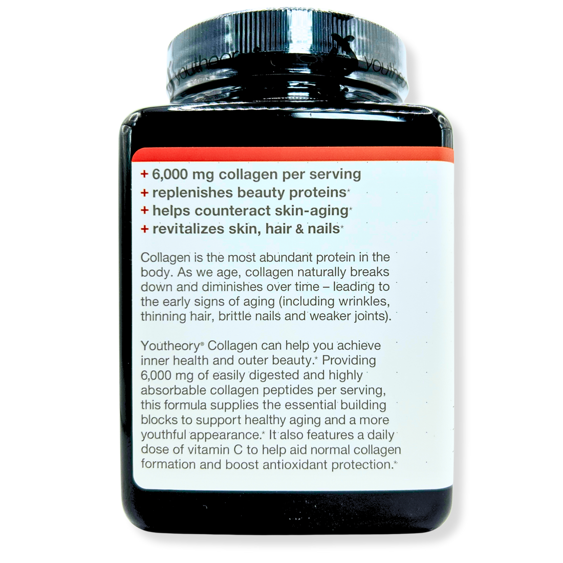 Youtheory Collagen 6000mg – Hair, Skin & Nail Support